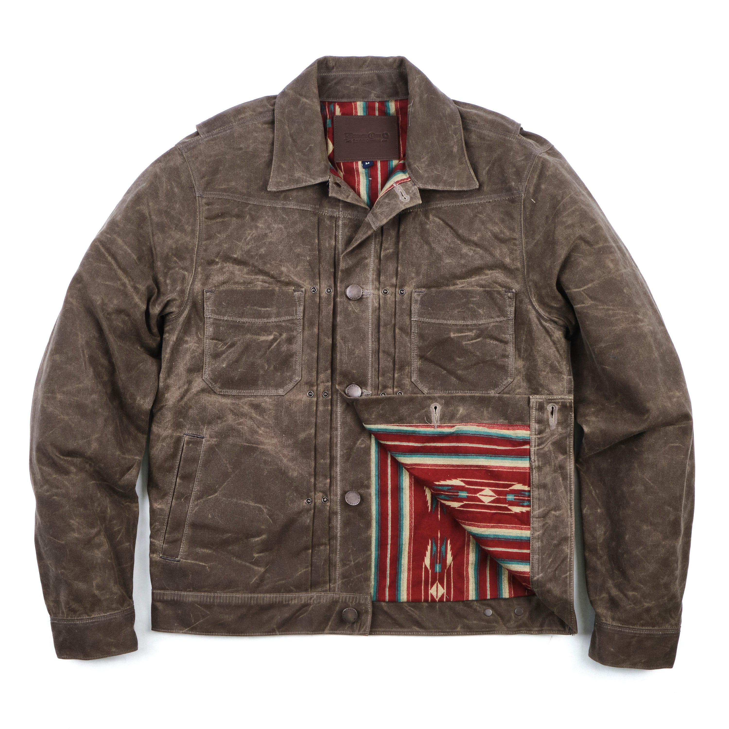 Riders Jacket Waxed Canvas <span>Oak</span>