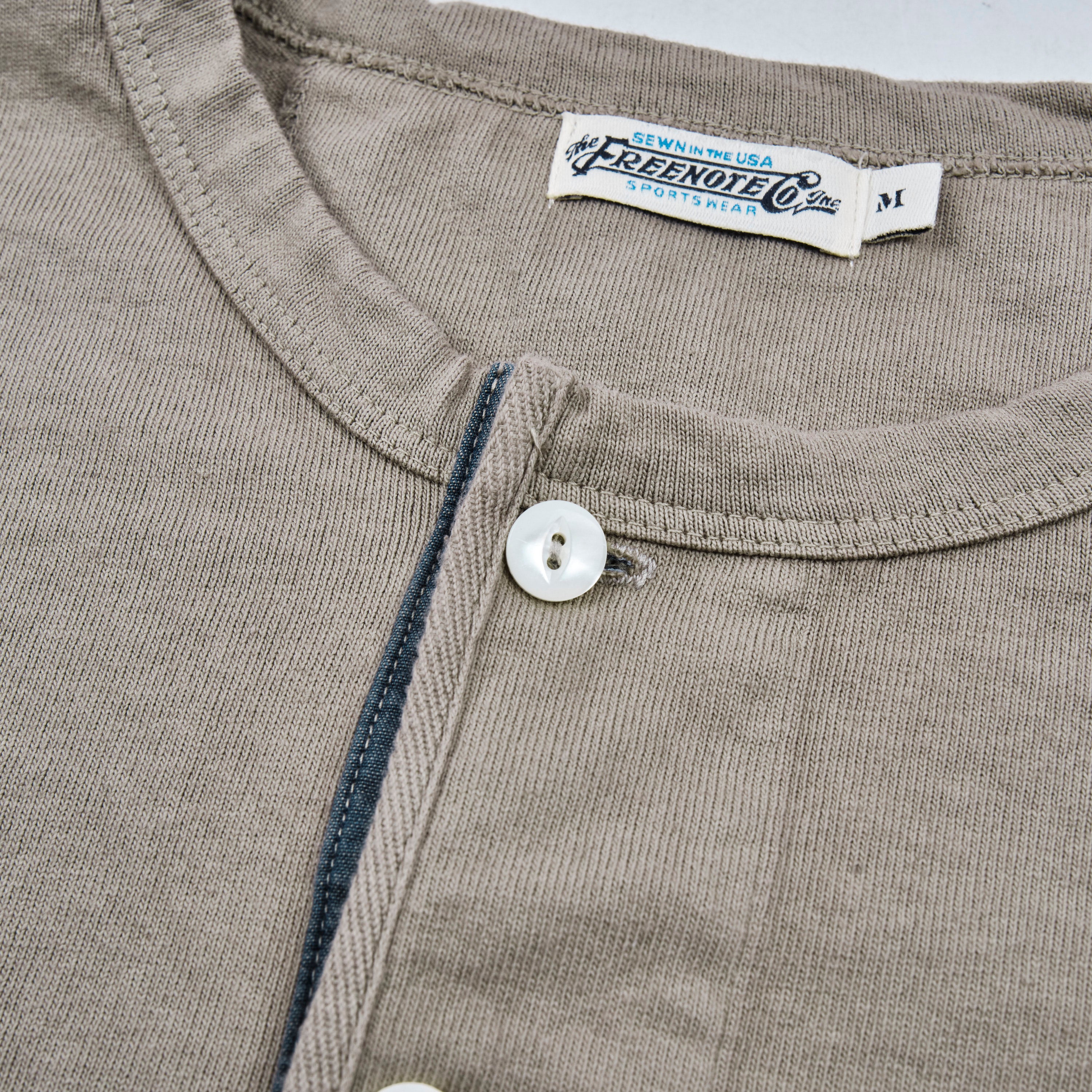 13 Ounce Henley L/S Fog