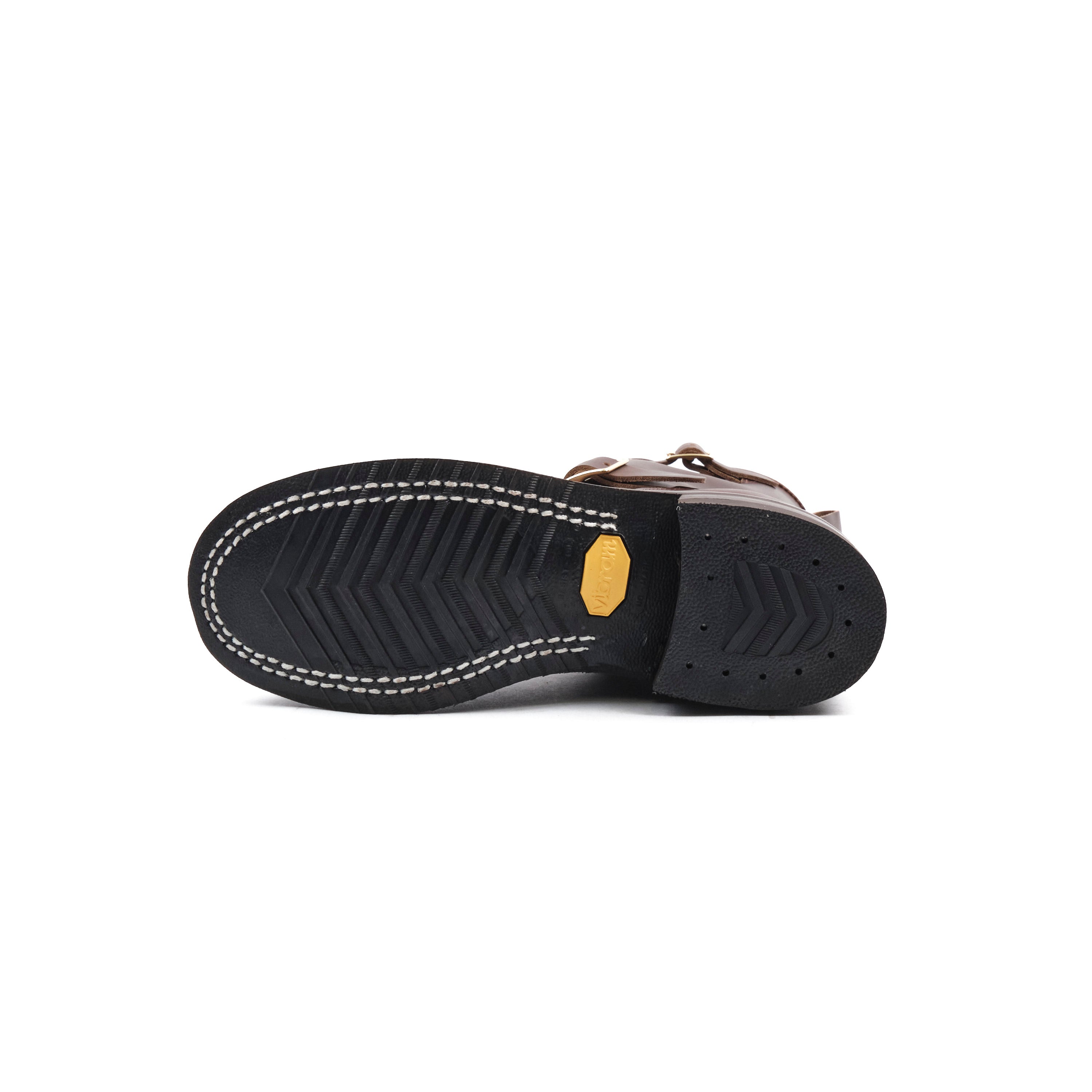 NICKS BOOTS - THE BRAKEMAN ENGINEER - HORWEEN SHACKLETON COGNAC