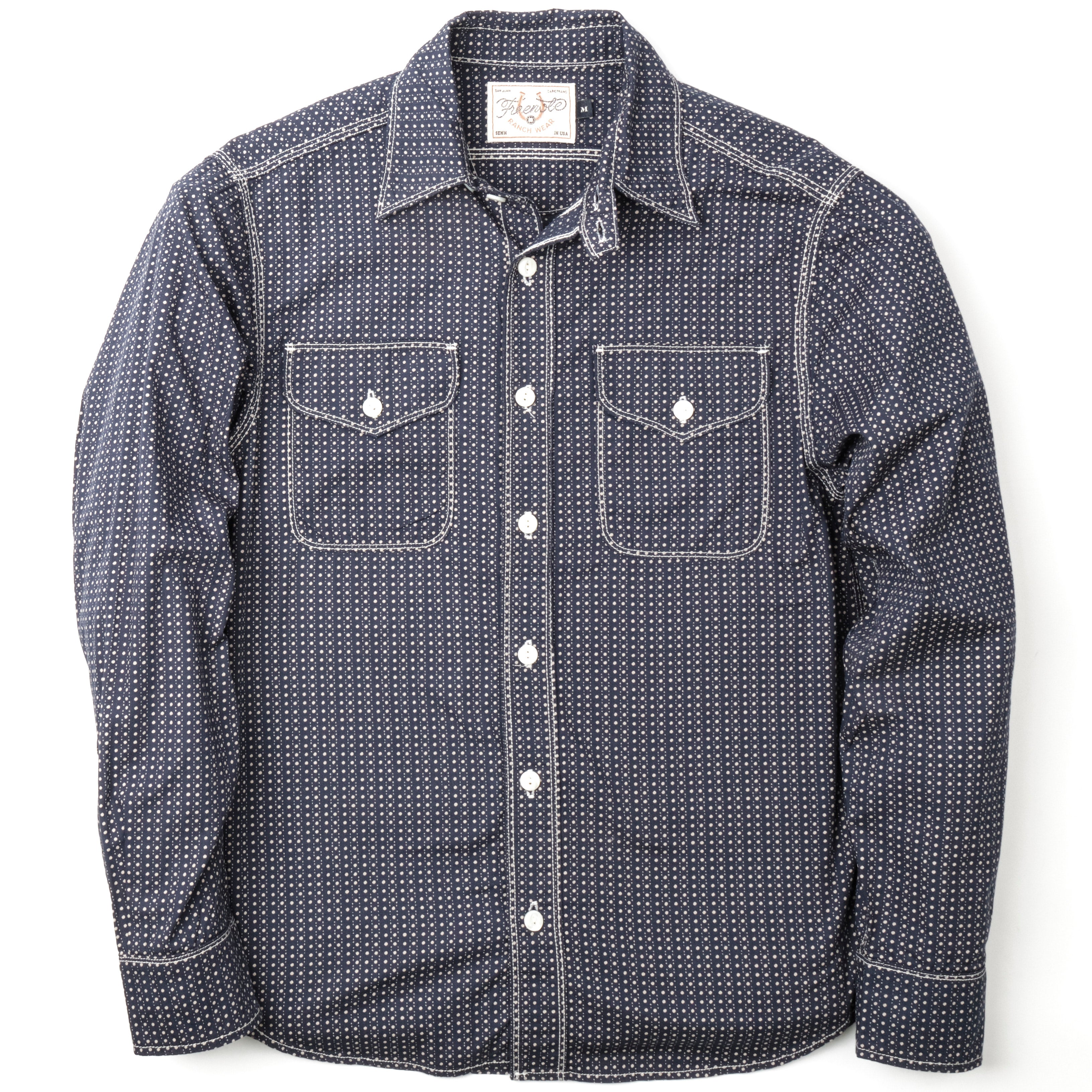 Wells Navy Polkadot