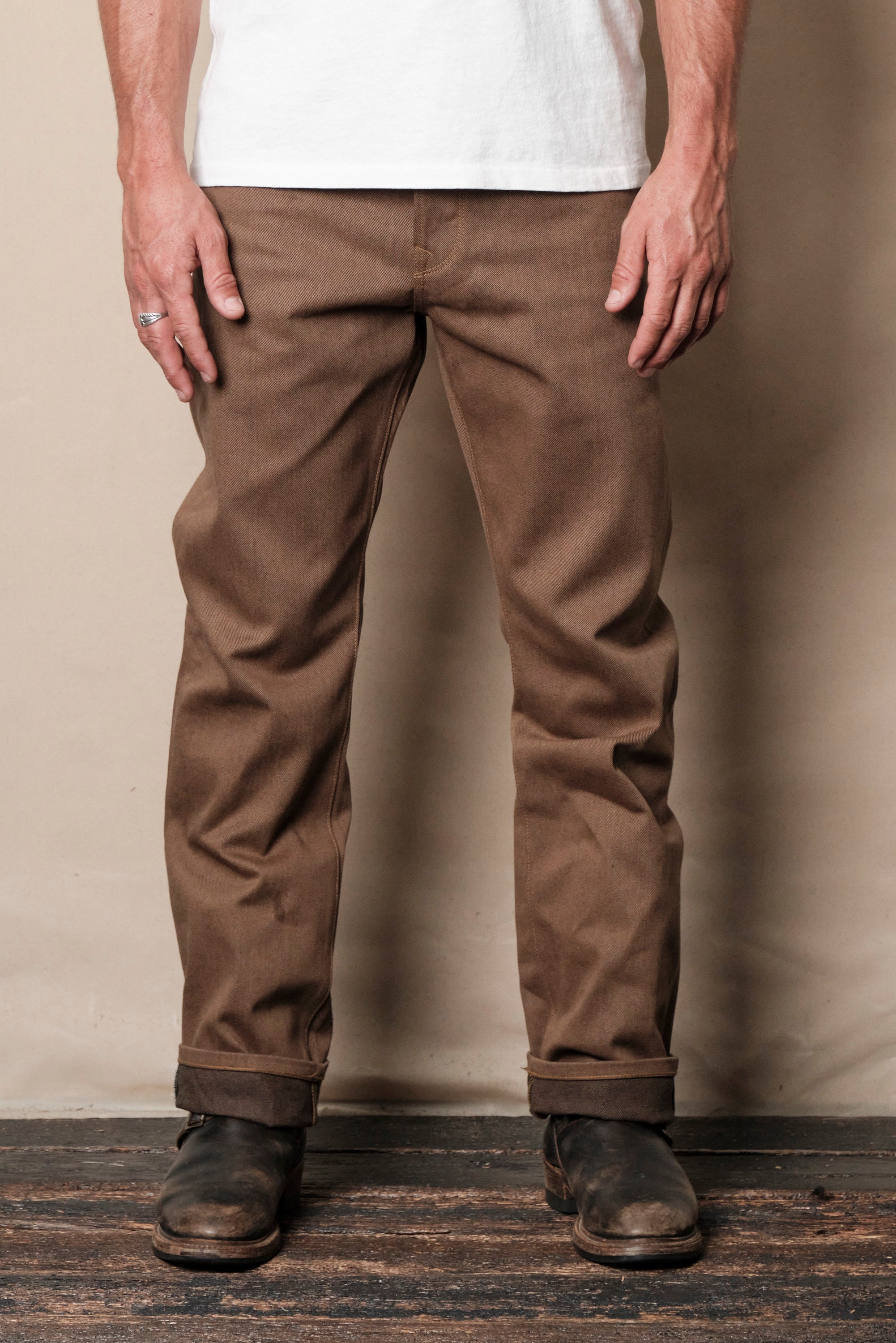 Belford Straight <span>15 ounce Brown Denim</span>