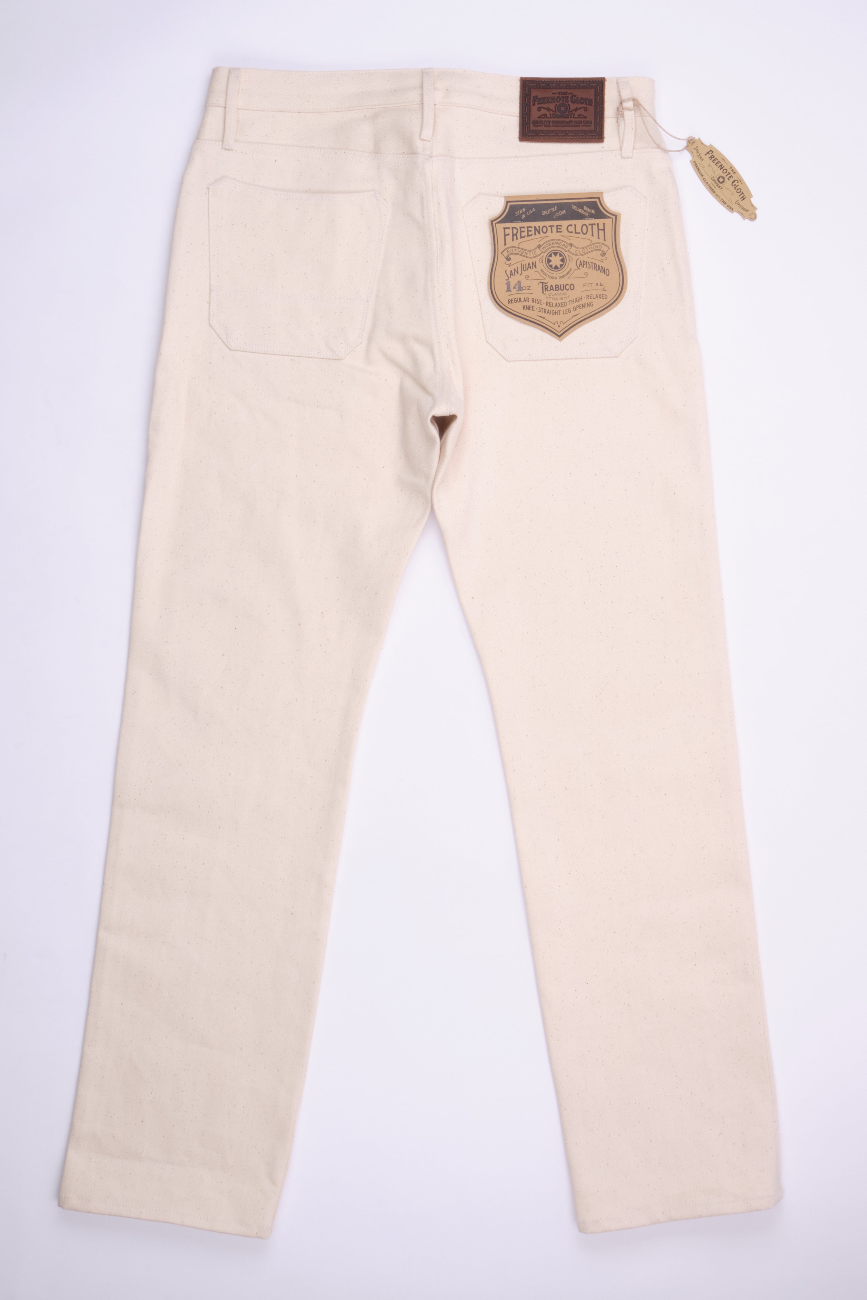 Trabuco Classic Straight <span> 14 Ounce Ecru Denim </span>
