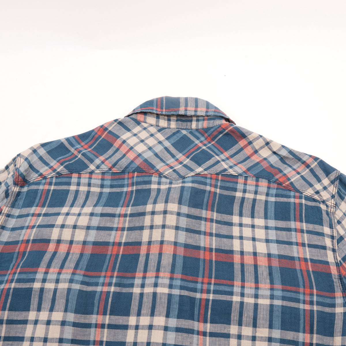 Western Scout Kingfisher Blue Plaid
