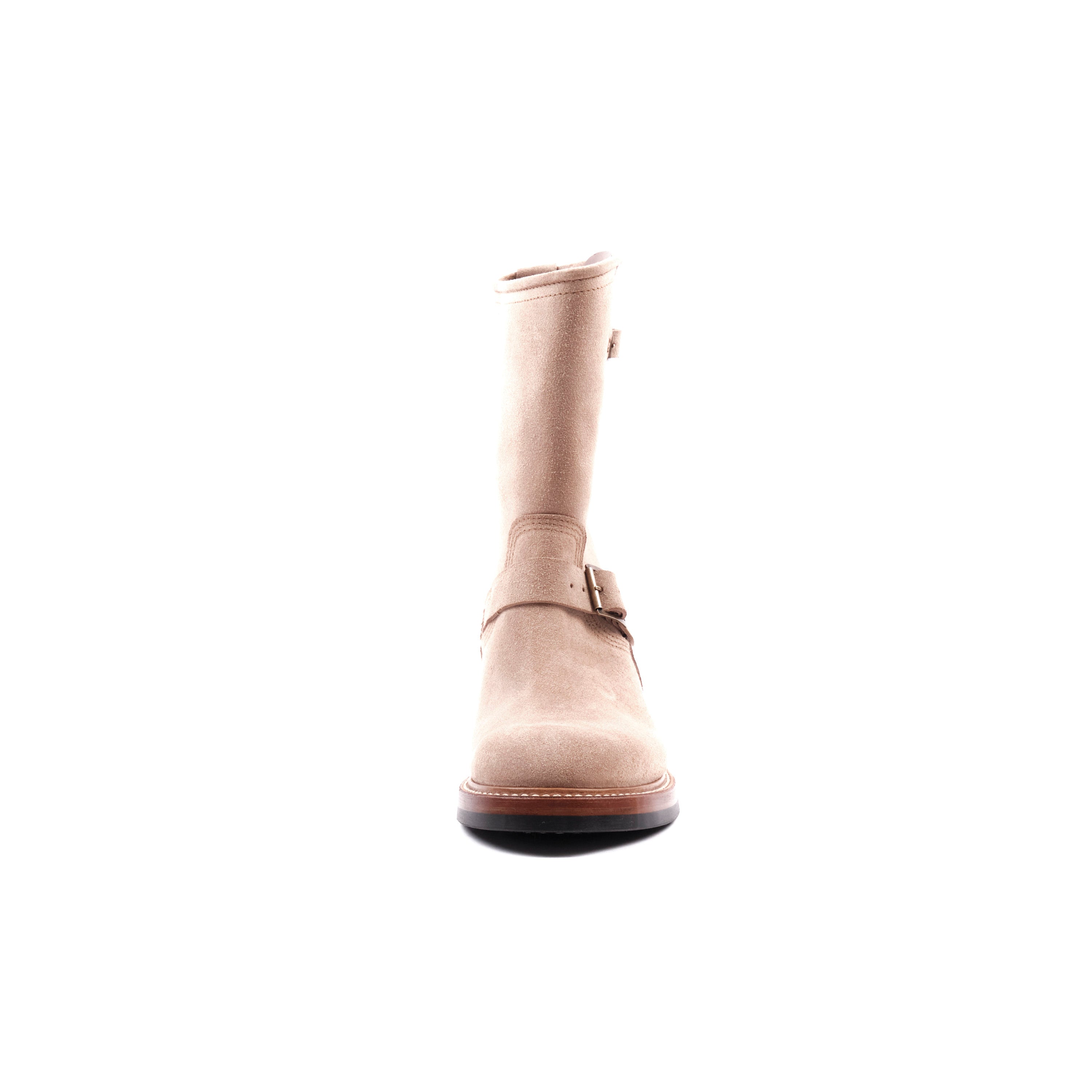 John Lofgren Wabash Engineer Boots - Horween Natural Roughout