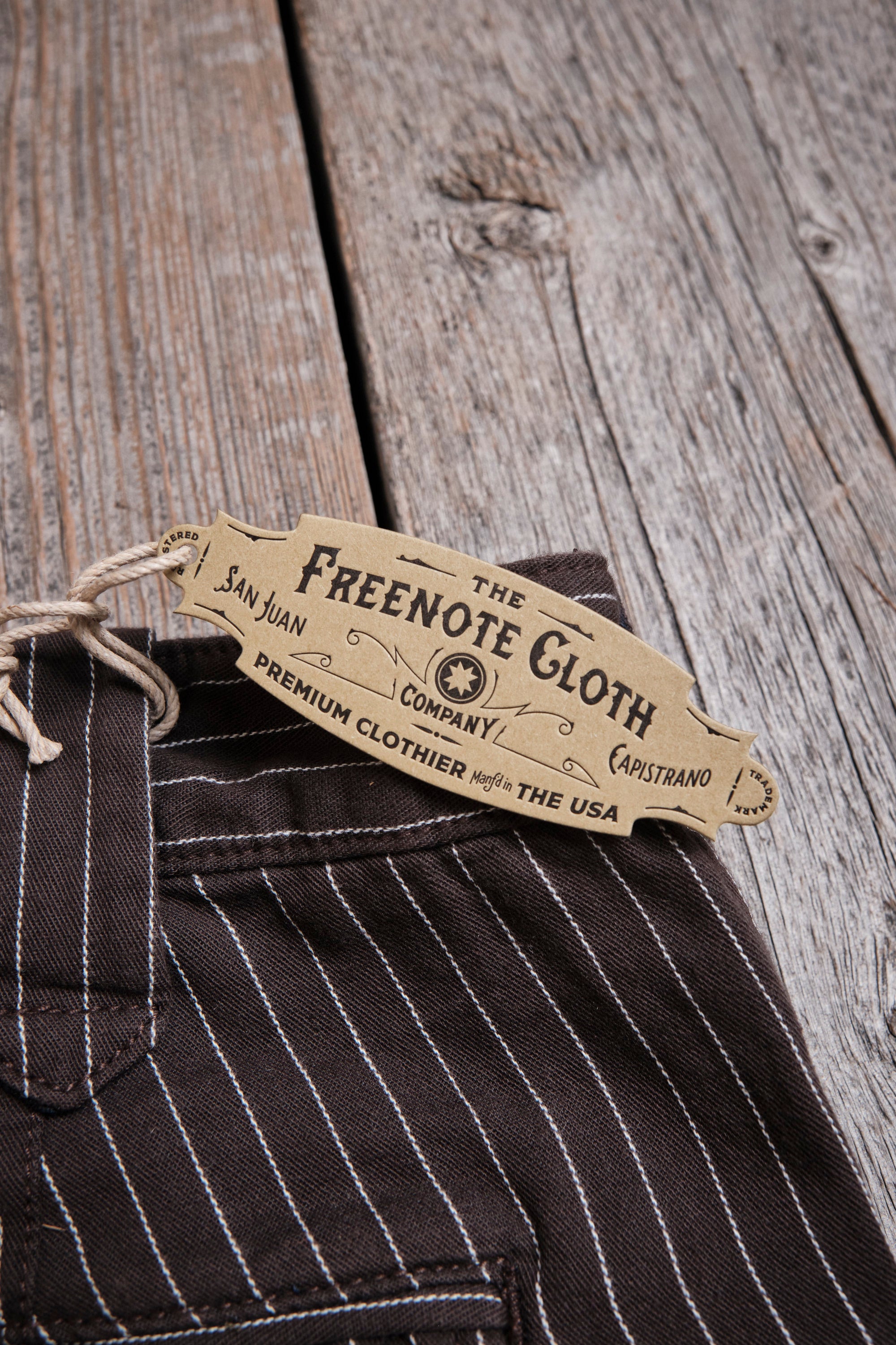 Duster Pant Brown Stripe