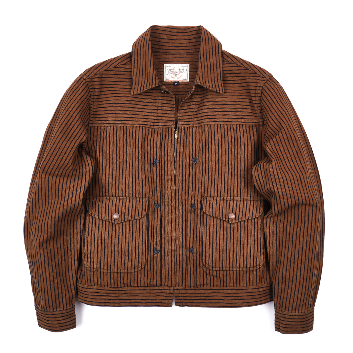 Faro Brown Herringbone Dobby
