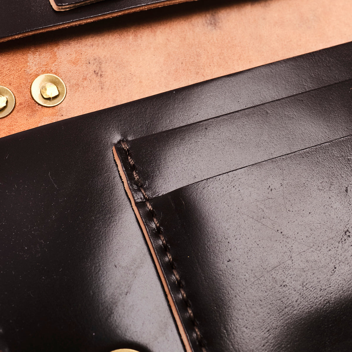 GOLDEN AGE SUPPLY CO. - MARYAM SHELL CORDOVAN BURGUNDY - TRUCKER WALLET