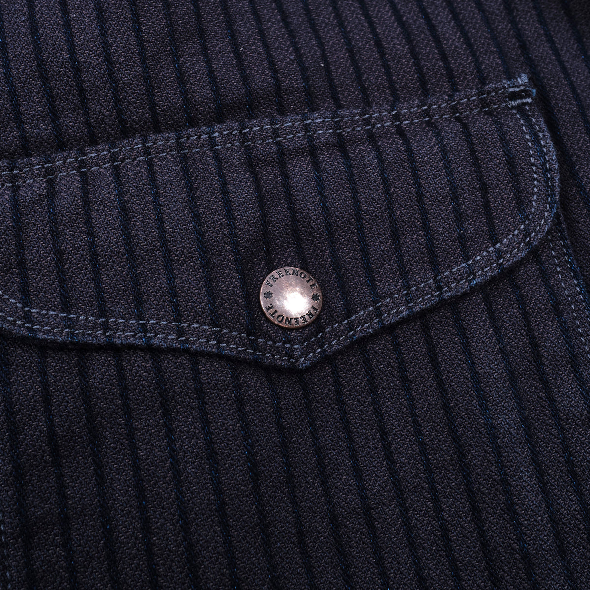 Faro Indigo Herringbone Dobby