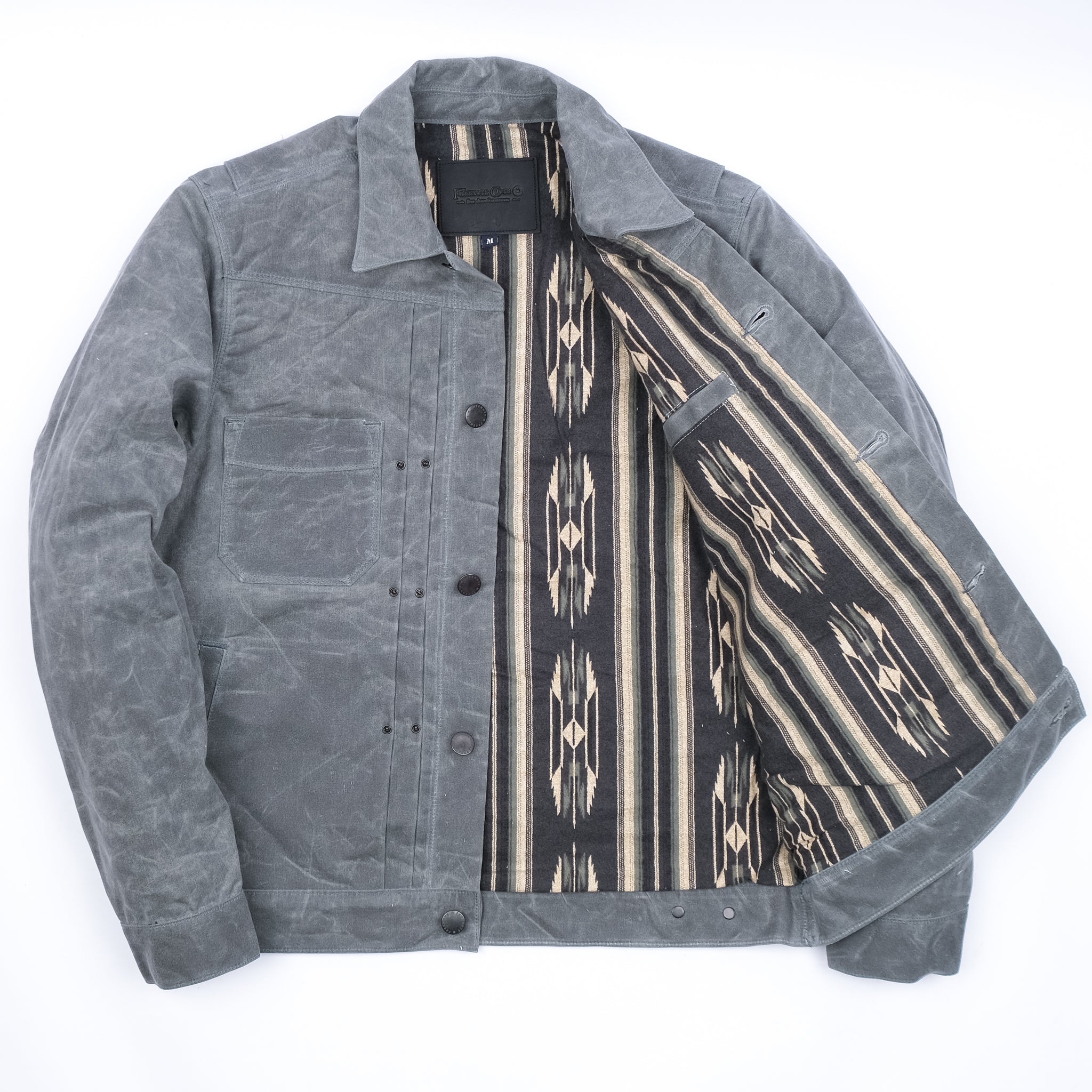 Riders Jacket Waxed Canvas <span> Charcoal</span>