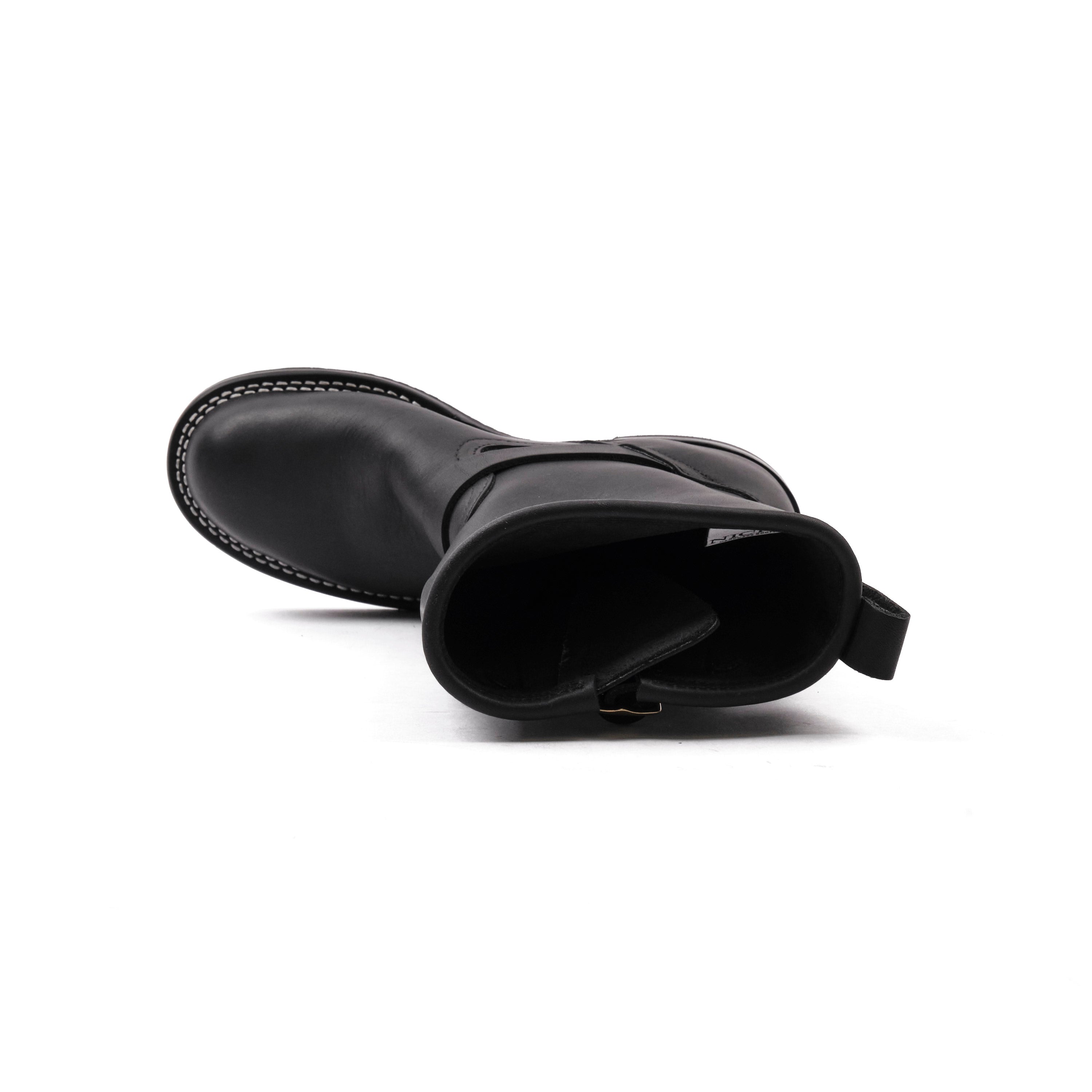 NICKS BOOTS - THE BRAKEMAN ENGINEER - HORWEEN SPOKANE BLACK