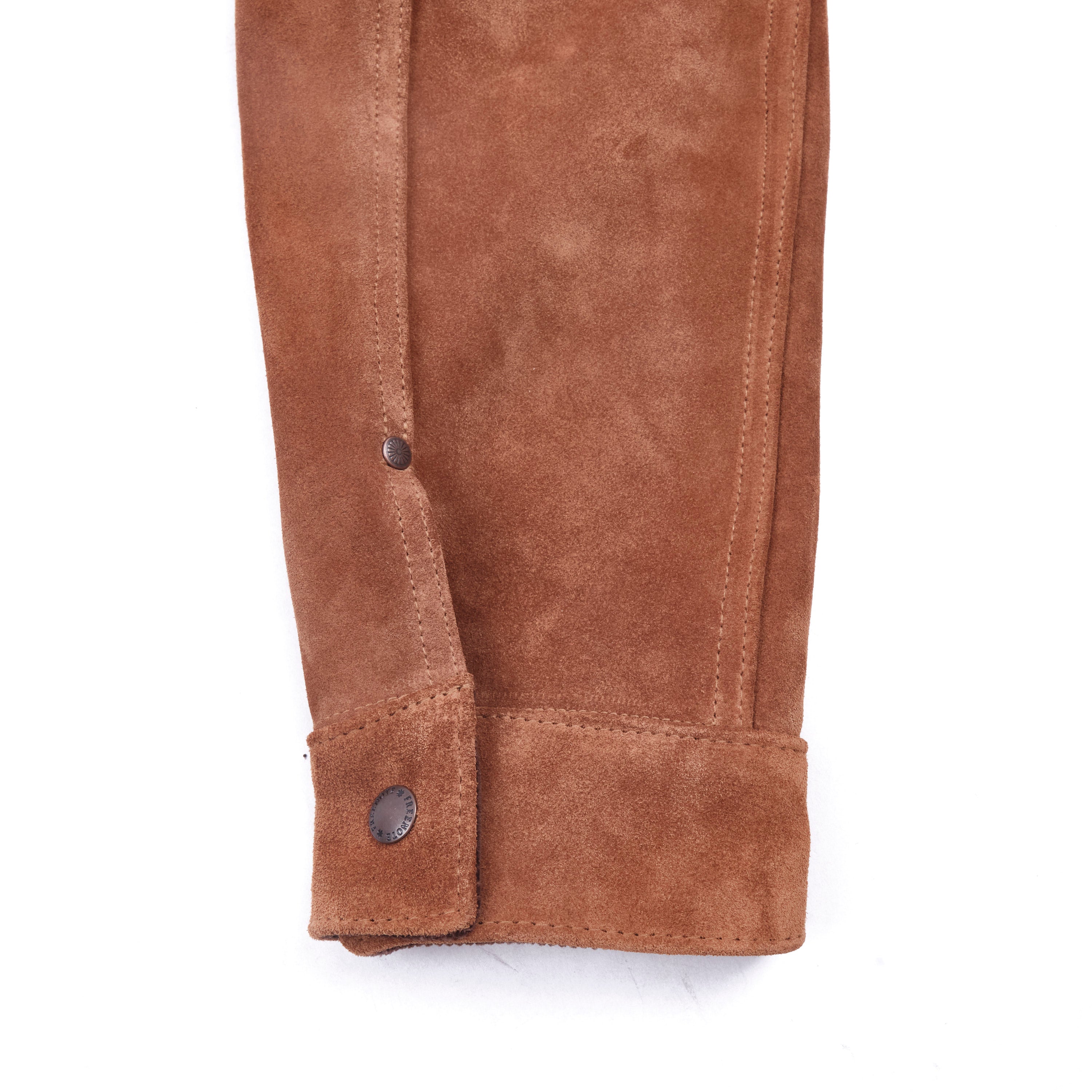 High Low 1.4mm Tobacco Suede Jacket
