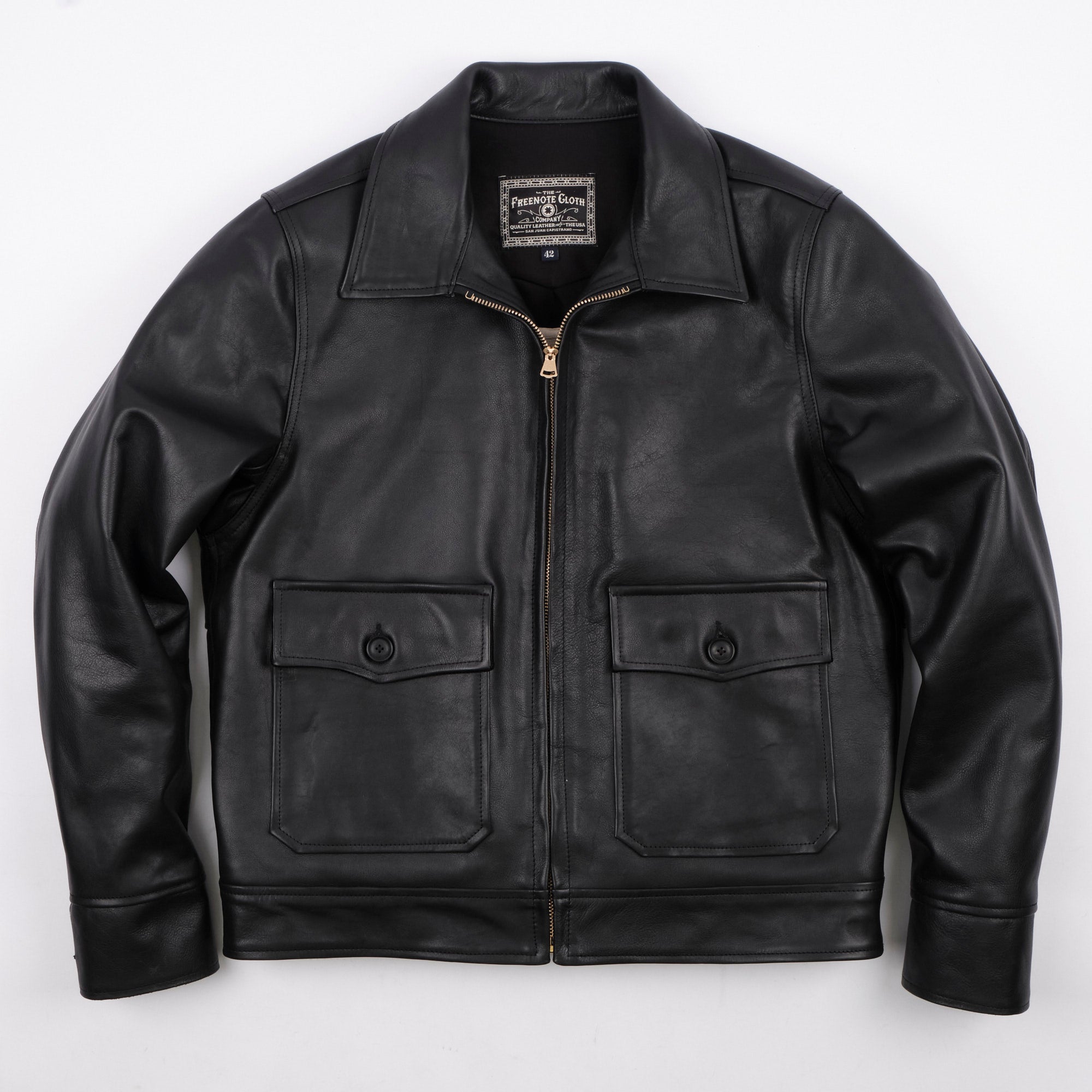 Alcorn Leather Black Cowhide