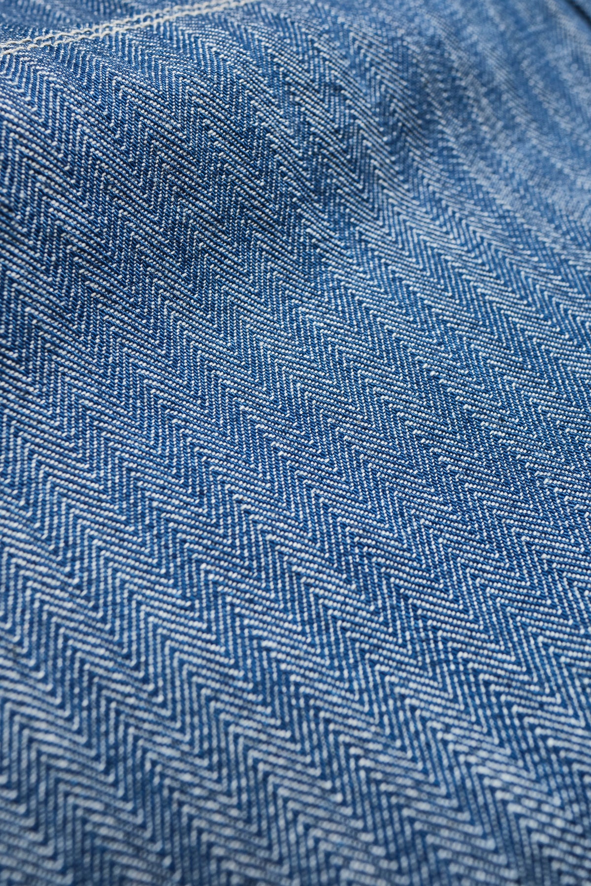 Ortega Pant 13 Ounce Blue Herringbone