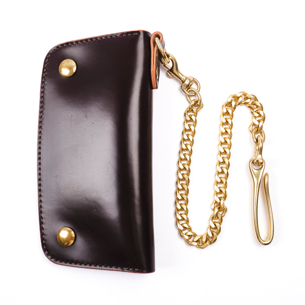 GOLDEN AGE SUPPLY CO. - MARYAM SHELL CORDOVAN BURGUNDY - TRUCKER WALLET