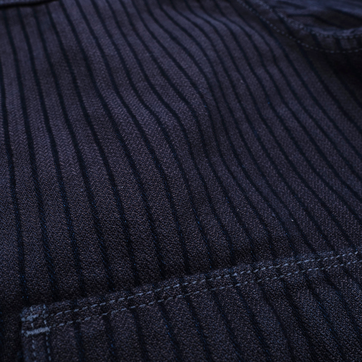 Faro Indigo Herringbone Dobby