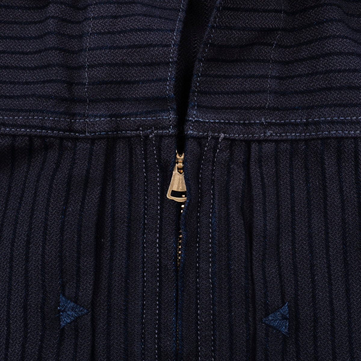 Faro Indigo Herringbone Dobby