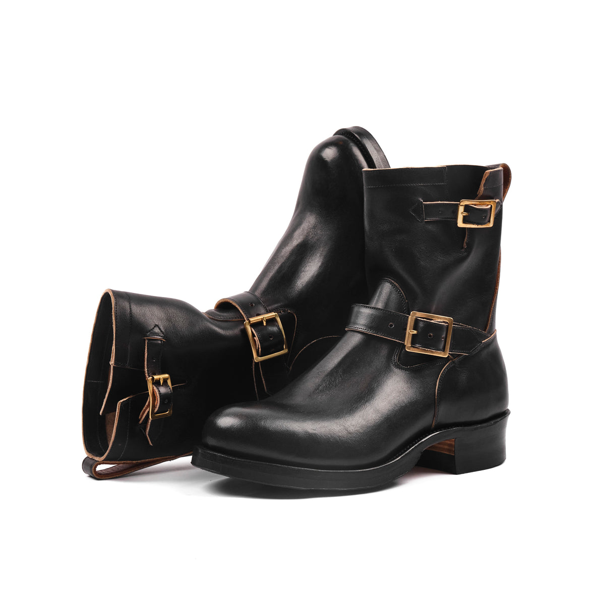 VIBERG ENGINEER BOOT - 2005 LAST - MARYAM NERO VACCHETTA LUCIDA