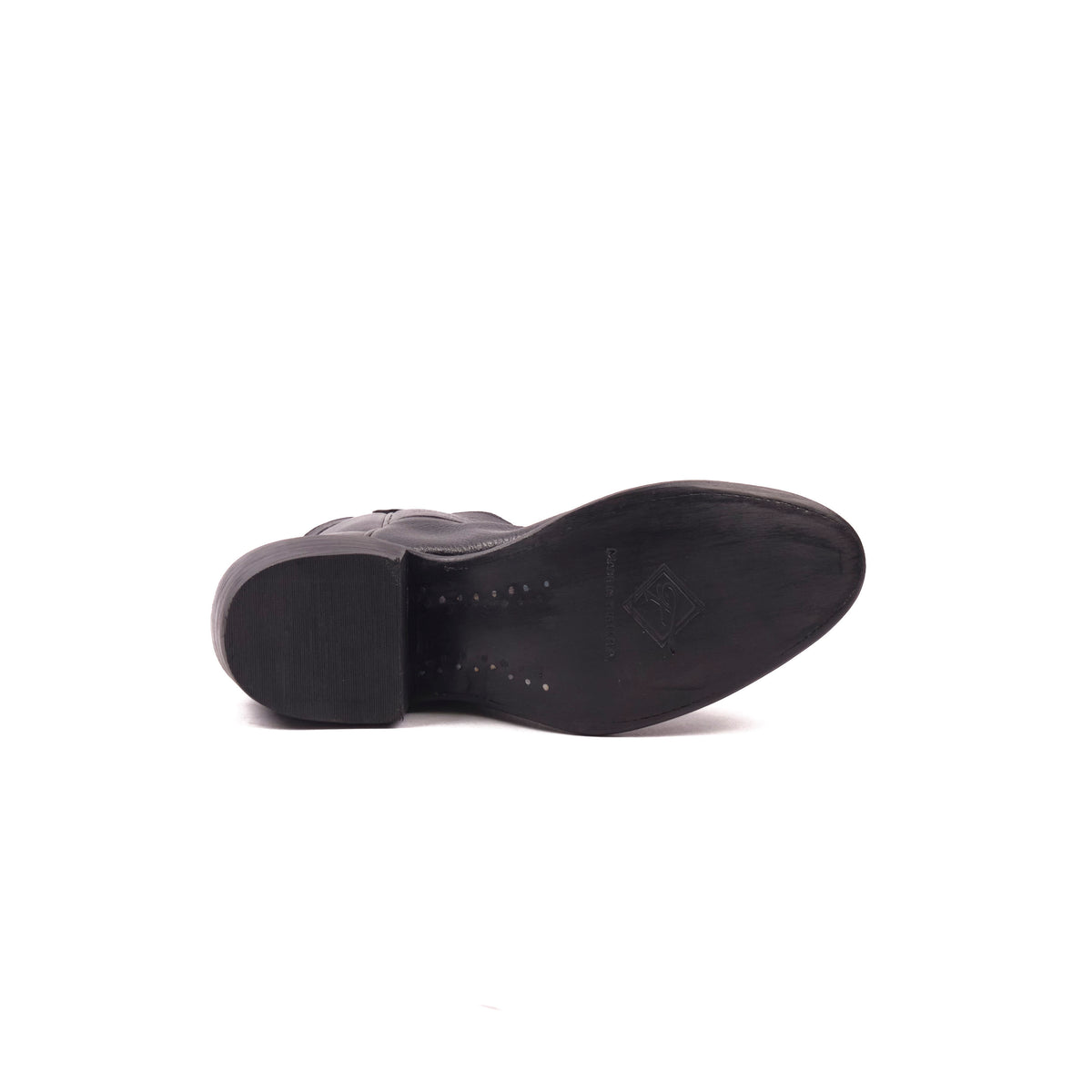 Freenote Cloth x Fenoglio Boot Co. - Black Deerskin Cowboy Boot