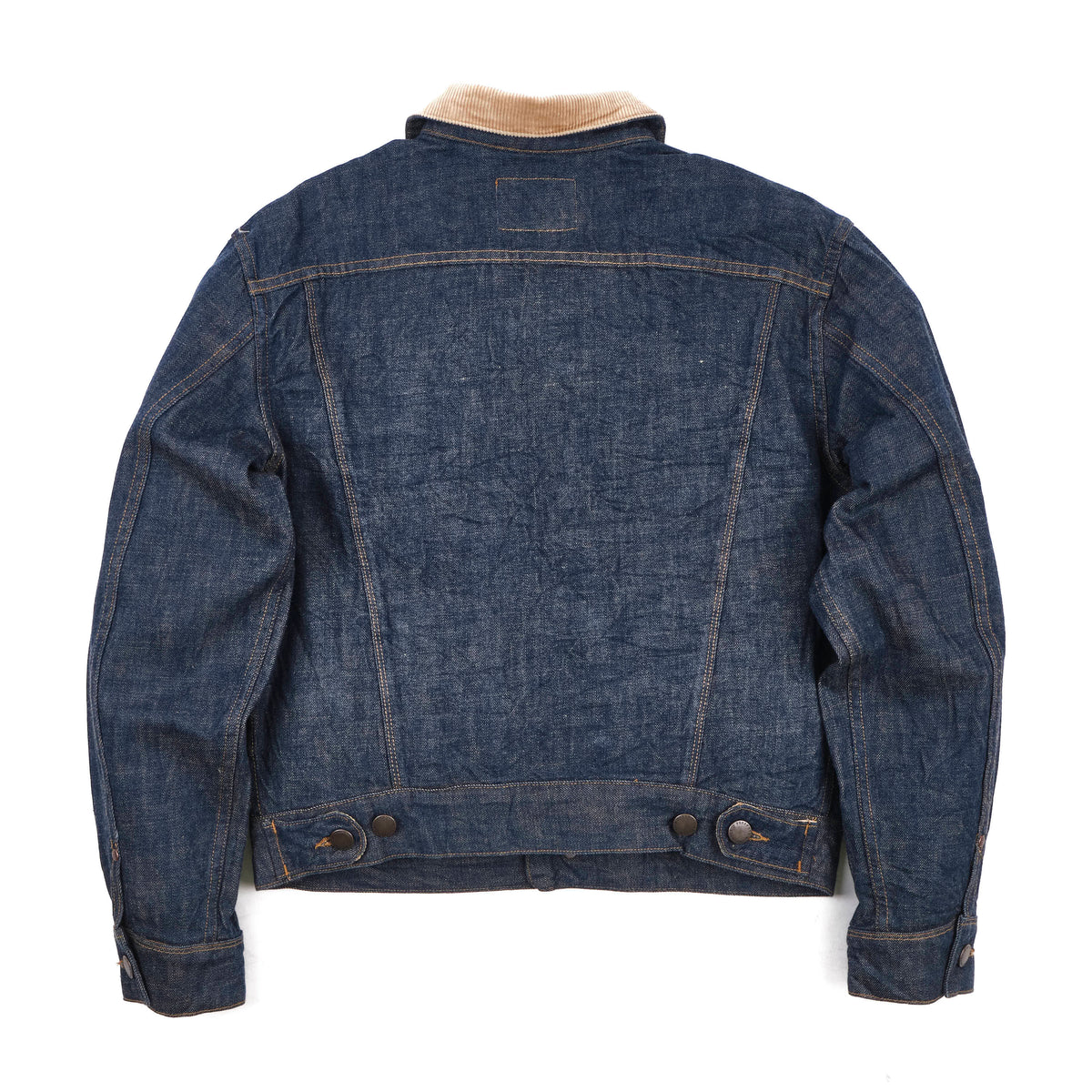 High Low 13 Ounce Natural Indigo Rinsed Jacket