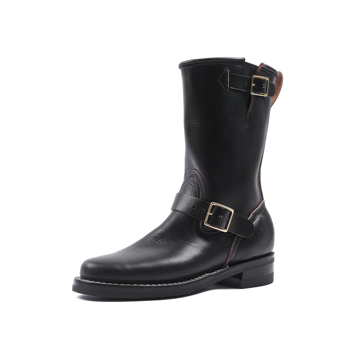 NICKS BOOTS - THE BRAKEMAN 1925 ENGINEER - HORWEEN BLACK CHROMEXCEL