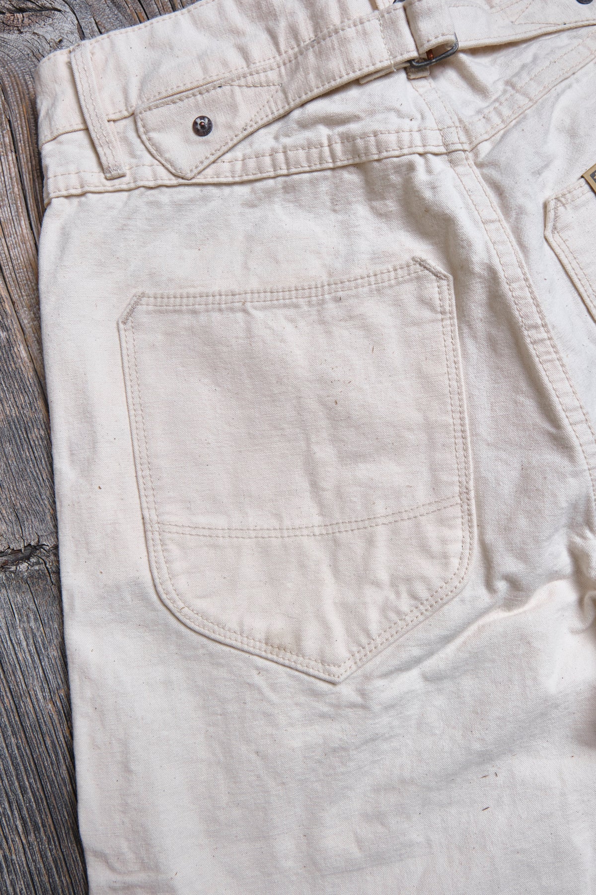Modesto Buckleback 11 Ounce Natural Rinsed Canvas