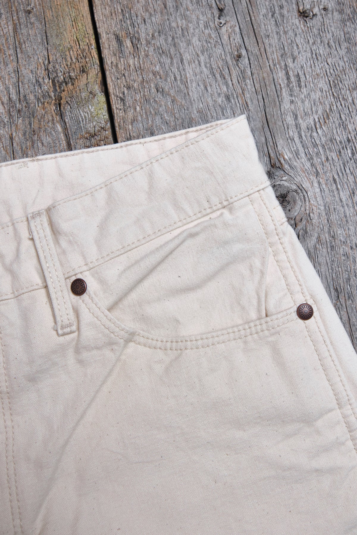 Wilkes Western 11 Ounce Natural Rinsed Canvas