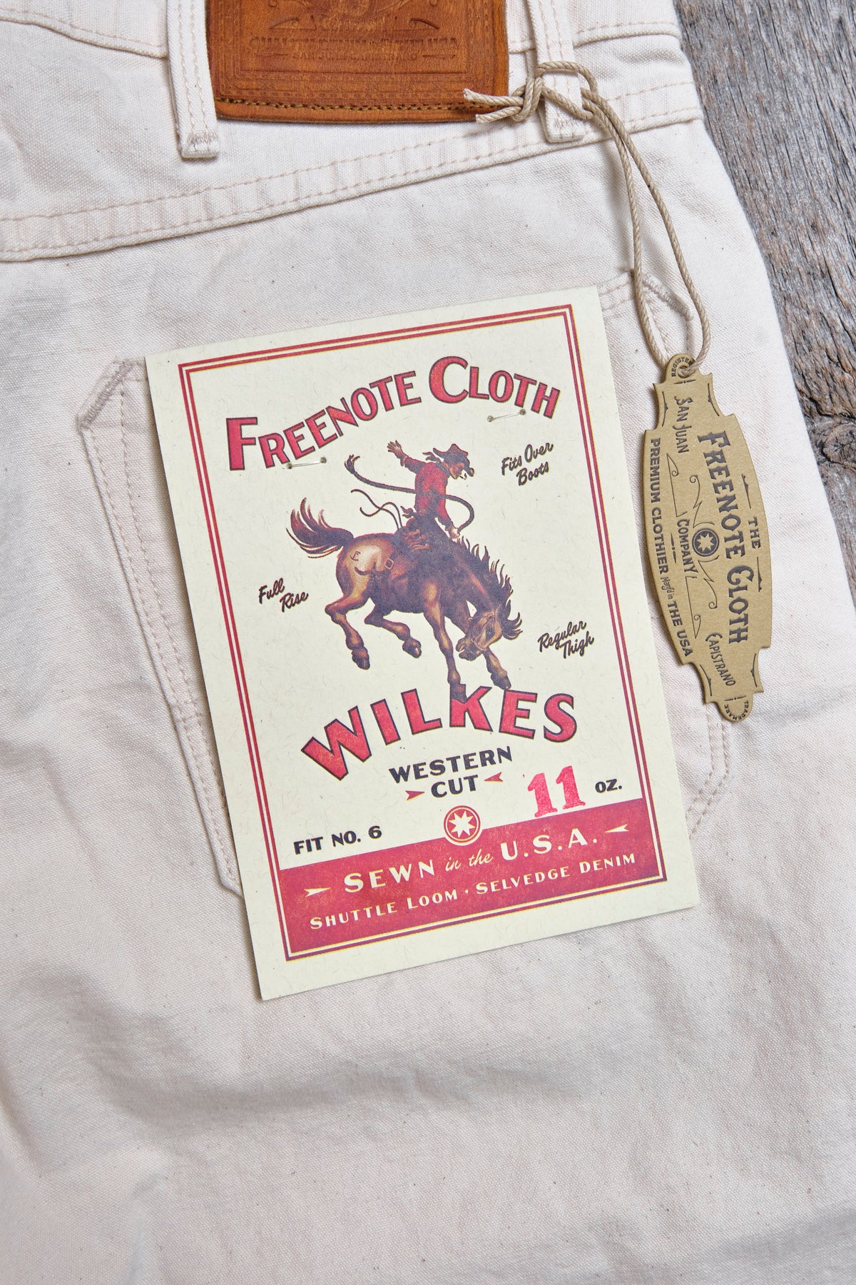 Wilkes Western 11 Ounce Natural Rinsed Canvas